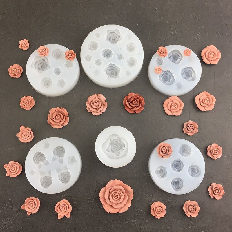 Melt Pour Soap Base - 3d Rosen blumen form Blatt Silikon