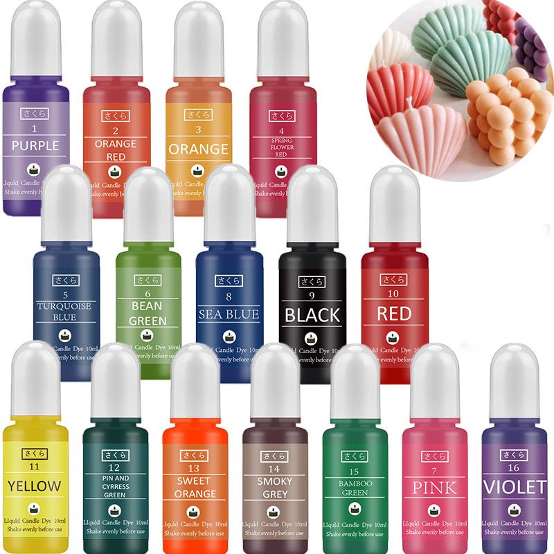 Soap Making Ingredient - 10 ml/Flasche Kerzenwachs Pigment Farbstoff Ungiftiges
