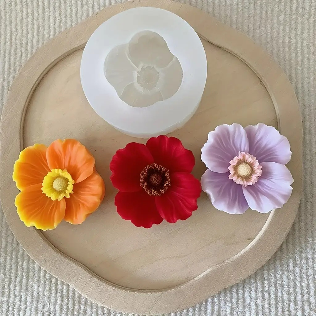Soap Making Home - Blumen-Silikonform für Kerzen, kann zum Herstellen