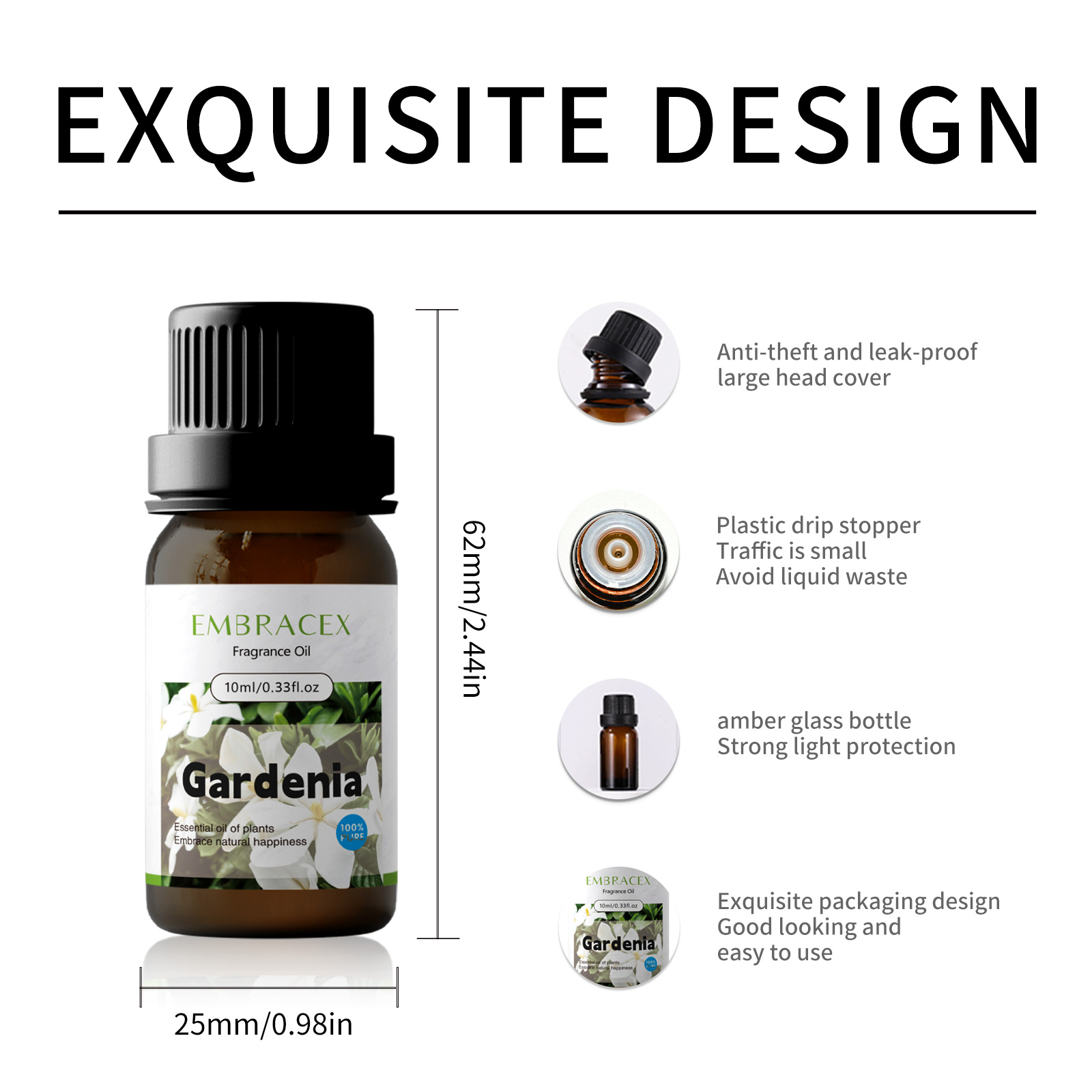 10 ml ätherisches Gardenia-Öl, – Soap Making Ingredient Bewertung und Preis
