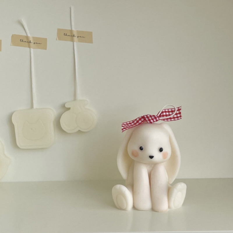 Sitzende Kaninchen-Silikon-Ker – Soap Making Home Bewertung und Preis