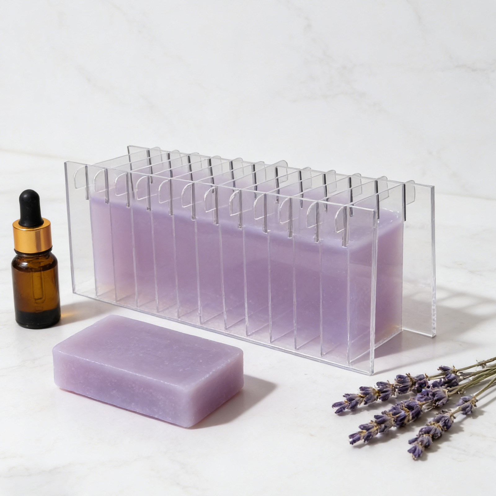 Acryl-Seifenteiler für Silikon – Soap Making Cold Process Bewertung und Preis