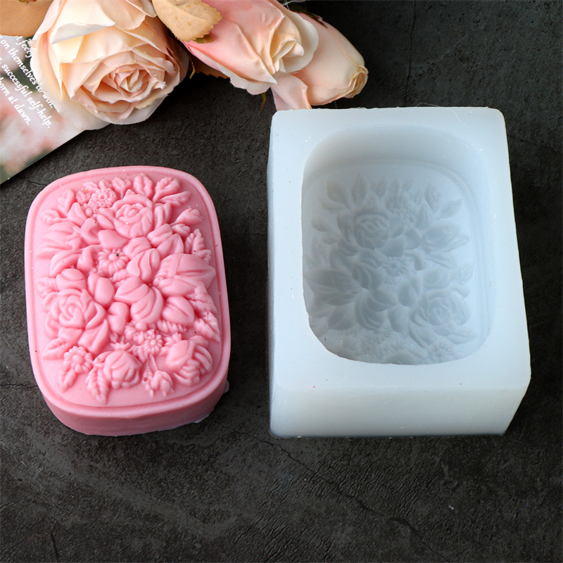 Quadratische Blumen-Silikonfor – Soap Making Home Bewertung und Preis